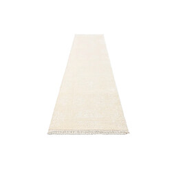 Avis Vidal Tapis de couloir en laine 399x89 beige Darya