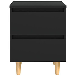 Avis Maison Chic Table de chevet,Table de nuit,Table d'appoint pour salon avec pieds en pin Noir 40x35x50 cm -MN54797