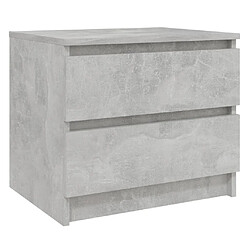 Avis Maison Chic Lot de 2 Tables de chevet - Tables de Nuit Gris béton 50x39x43,5 cm Aggloméré