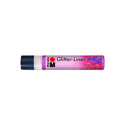 Marabu Peinture à effet Glitter-Liner, rose scintillant ()