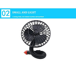 Acheter Universal Ventilateur de voiture mini 12V, briquet de cigarette, camion de Karavan, chariot de bateau, goutte fraîche.