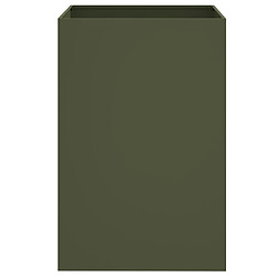 Maison Chic Jardinière,Bac à fleurs - pot de fleur vert olive 52x48x75 cm acier laminé à froid -GKD70224 pas cher