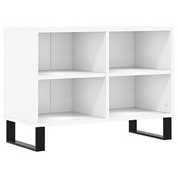 vidaXL Meuble TV blanc 69,5 x 30 x 50 cm bois d'ingénierie