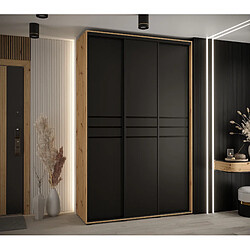 Abiks Meble Armoire Davos 10 À Portes Coulissantes 235,2/150/60 3 Portes