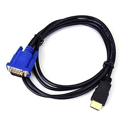 AA HDMI mâle vers VGA Male Video Converter Adaptateur Câble pour DVD HDTV 1080P PC-1.8M