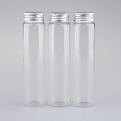 3pcs bouteilles de lotion vides en verre durable avec capsules en aluminium 120ml