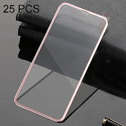 Wewoo Film de verre trempé Protecteur d'écran en à couverture totale de 25 PCS alliage de titane métal à pour iPhone 11 Pro Max / XS or rose