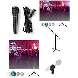 PACK Pied de Microphone télescopique avec PERCHE potence et fixation support Micro + MICRO DYNAMIQUE HQ