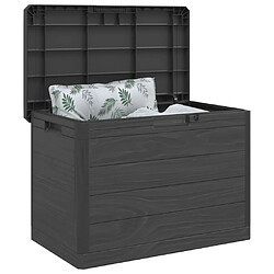 Avis vidaXL Boîte à coussins d'extérieur anthracite 77,5x44,5x53 cm PP