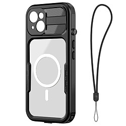 Coque Intégrale pour iPhone 14 Plus Waterproof IP68 Redpepper Contour Noir