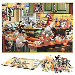 Acheter Universal Puzzle décompressé puzzle éducatif jouet, chat dans la cuisine 1000 pièces