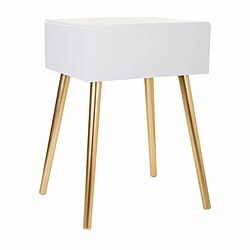 Table de Nuit Alexandra House Living Doré 39 x 67 x 47 cm pas cher