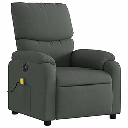 Avis Maison Chic Fauteuil Relax pour salon, Fauteuil inclinable de massage électrique gris foncé tissu -GKD75243