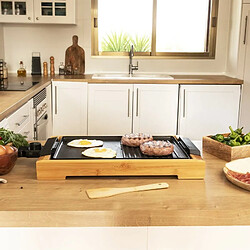 Cecotec Plancha électrique Tasty&Grill 2000 Bamboo Black