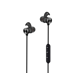 Avis Wewoo Oreillette Bluetooth noir pour iPad, iPhone, Galaxy, , Xiaomi, LG, HTC et autres téléphones intelligents Stéréo Qualité Sonore Magnétique Absorption V4.1 Sport Casque, Distance: 10m,