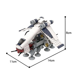 Acheter Universal 2021 MOC 51483 Série de films République dans OT Kit de déambulateur Blocs de construction Spacecraft Tank Modèle Briques Jouets DIY pour enfants Cadeaux | Empilement Blocs