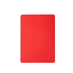 MW Étui pour iPad Pro 12.9 pouces 2022 Folio Polybag Fonction Stand Multi-position Rouge