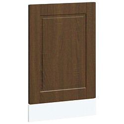 vidaXL Panneau de lave-vaisselle Porto chêne marron 45x1,5x67 cm