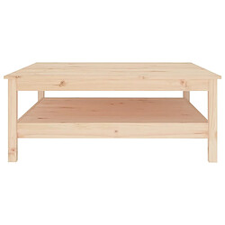 Avis ComfortXL Table Basse 100x100x40 Cm Bois Massif De Pin