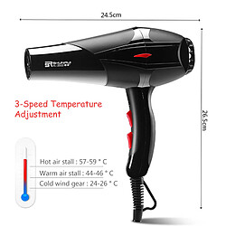 Universal Sèche-cheveux professionnel Coiffeur Salon Outils Sèche-cheveux Puissant Sèche-cheveux Ventilateur 3200W/1400W 100 240V D38 |