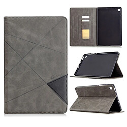 Etui en PU motif géométrique avec support gris pour votre Samsung Galaxy Tab S6 Lite P610 P615