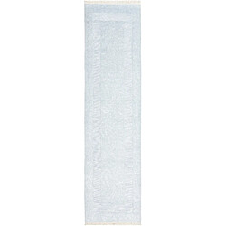 Vidal Tapis de couloir en laine 394x99 bleu Darya