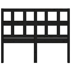 Acheter Maison Chic Tête de lit scandinave pour lit adulte,Meuble de chambre Noir 185,5x4x100 cm Bois massif de pin -MN42963