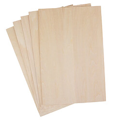 Planche en bois 5pcs / set pour matériau de construction 200x300x3mm de modèle de table de sable de bricolage pas cher