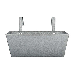 Acheter Esschert Design Jardinière balcon en zinc à suspendre gris.