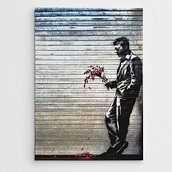 EPIKASA Impression sur Toile Banksy Attendre en vain