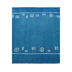 Vidal Tapis de couloir en laine 287x79 bleu Darya pas cher