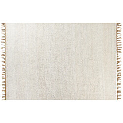 Beliani Tapis en jute 160 x 230 cm beige clair LUNIA