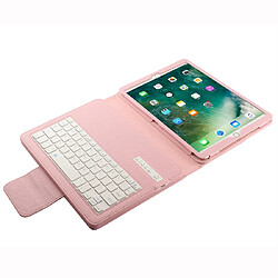 Acheter Wewoo IP09 pour iPad 10,2 pouces Texture ABS détachable clavier Bluetooth Étui en cuir avec fonction de support rose