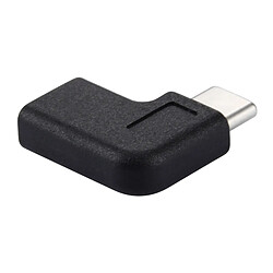 Wewoo Adaptateur noir pour Macbook, Nokia, Tablette PC Google, Samsung, Letv, Huawei, Lenovo, Microsoft, Xiaomi, OnePlus et autres Smartphones mâle coudé USB-C / Type-C femelle vers USB-C / Type-C, pas cher