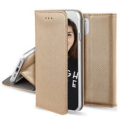 Jaym Étui Folio pour Xiaomi Mi 11 Magnétique Fonction Stand Dorée