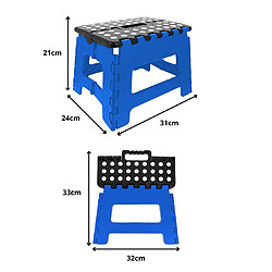 Avis Venteo - Marche Pied Pliant - Résiste jusqu'à 150kg de charge - Pliable - 31.5 x 25.5 X 22 cm - Bleu