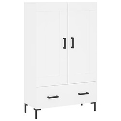 vidaXL Buffet haut blanc 69,5x31x115 cm bois d'ingénierie