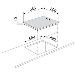 Avis GLEM - Table Cuisson Gaz GTL64IX (GTL 64 IX) Inox