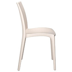 Maison Chic Lot de 2 Chaises de jardin,Fauteuil d'extérieur crème 50x46x80 cm polypropylène -MN18871 pas cher