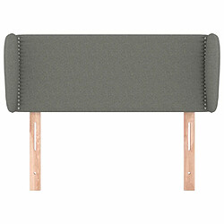 Avis Maison Chic Tête de lit scandinave avec oreilles,meuble de chambre Gris foncé 103x23x78/88 cm Tissu -MN59715