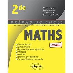 Maths 2de : nouveaux programmes