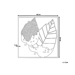 Avis Beliani Décoration murale RHENIUM Carré Métal Multicolore