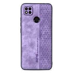 Coque en TPU + PU anti-chute pour votre Xiaomi Redmi 10A/Redmi 9C/Redmi 9C NFC - violet