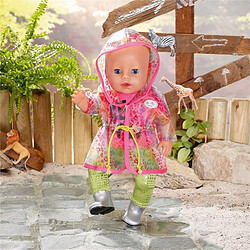 Zapf Creation AG BABY Born Ensemble de pluie Arc-en-ciel luxueux et branché pour poupée de 43 cm