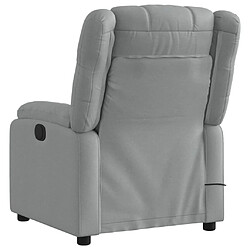 Acheter Maison Chic Fauteuil Relax pour salon, Fauteuil de massage inclinable électrique gris clair tissu -GKD66688