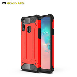 Wewoo Coque Renforcée Étui combiné TPU + PC pour Galaxy A20s rouge