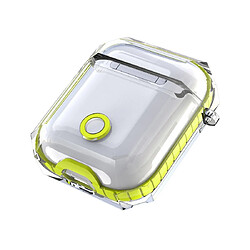 Acheter Wewoo Coque Ecouteurs sans fil de charge TPU transparent pour Apple AirPods 1/2 Jaune