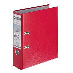 Classeur à levier Leitz 180° plastique dos 8 cm rouge