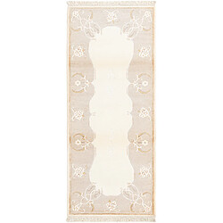 Vidal Tapis de couloir en laine 203x84 beige Darya