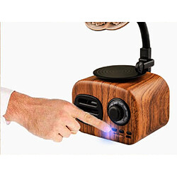 Avis Universal Haut-parleur sans fil couleur noix Vintage Bois Portable Mini Bluetooth Haut-parleur Système de son, Radio Music Subwoofer, Haut-parleur Portable